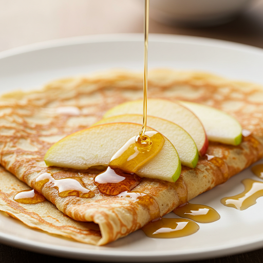 Canadian French Crêpe with Apples and Maple